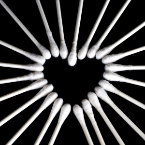 cotton swab heart